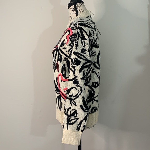 By Anthropologie Floral Pop Embroidered Sweater Size: XS - Picture 7 of 10